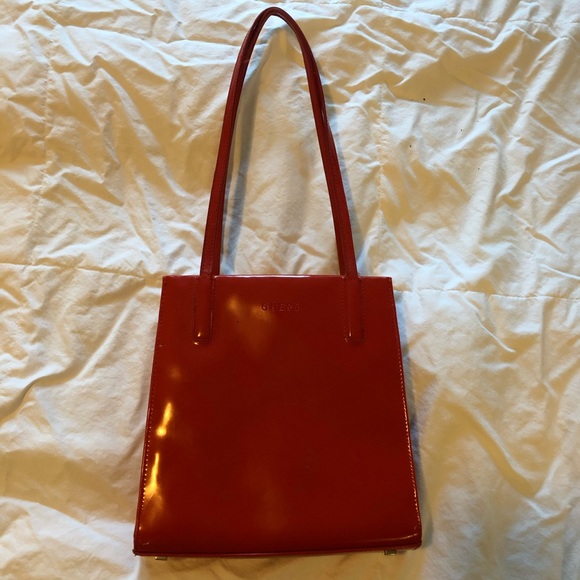 Guess Handbags - Vintage GUESS Top Handle Patent Leather Purse